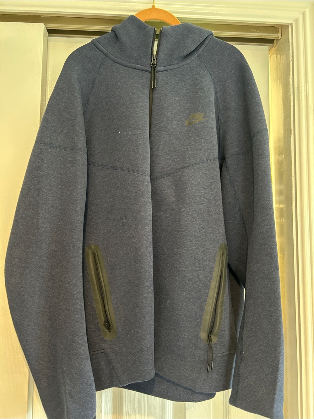 Nike Heathered Navy Full-Zip Hoodie